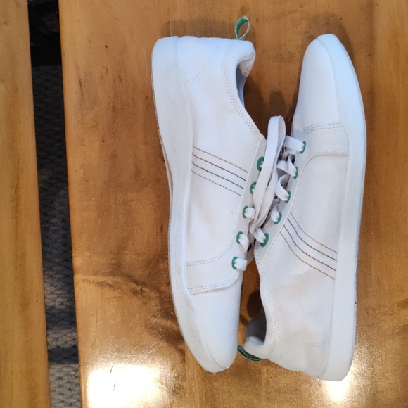 Vionic Beach Stinson white with multi color accents green eyelets size 10 - Picture 8 of 10